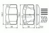 BOSCH 0 986 469 390 Brake Pad Set, disc brake